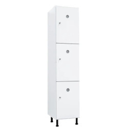 Vestiaire plastique PVC 3 cases anti bactérien PM