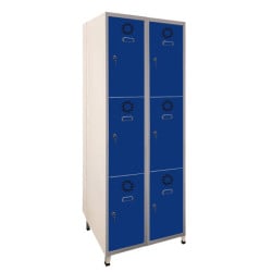 Casier électrifié Monoblok-E - 3 cases par colonne + porte de contôle