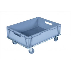 Plateau roulant grillagé pour bac ou carton 60x40 cm ou 80 x60 cm