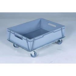 Plateau roulant grillagé pour bac ou carton 60x40 cm ou 80 x60 cm