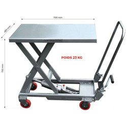 Table élévatrice aluminium - 100 kg