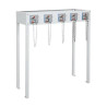 Structure attache-caddies Supermarché