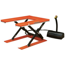 Table élévatrice avec plateau en U