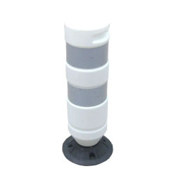 Balise J11 blanche 1/4 tour sur socle - Souple