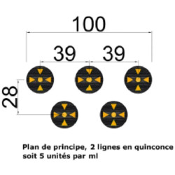Plot ralentisseur rond - Vitesse max. 30km/h