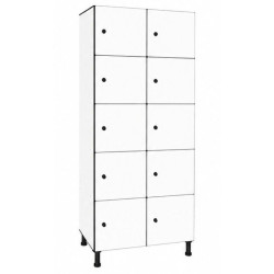 Casier 5 portes en stratifié compact