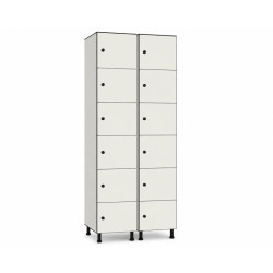 Vestiaire en stratifié compact 6 portes