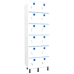 Vestiaire plastique PVC 6 cases anti bactérien PB
