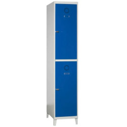 Casier vestiaire monobloc sur pieds - 2 casiers par colonne ST