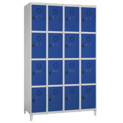 Casier vestiaire monobloc sur pieds - 4 casiers par colonne SC