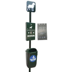Distributeur de sacs à déjections canines sur pied - Canisacs