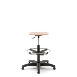 Tabouret technique d'atelier MEA WOOD - Bois