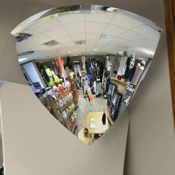 Miroir hémisphérique magasin vision à 90°