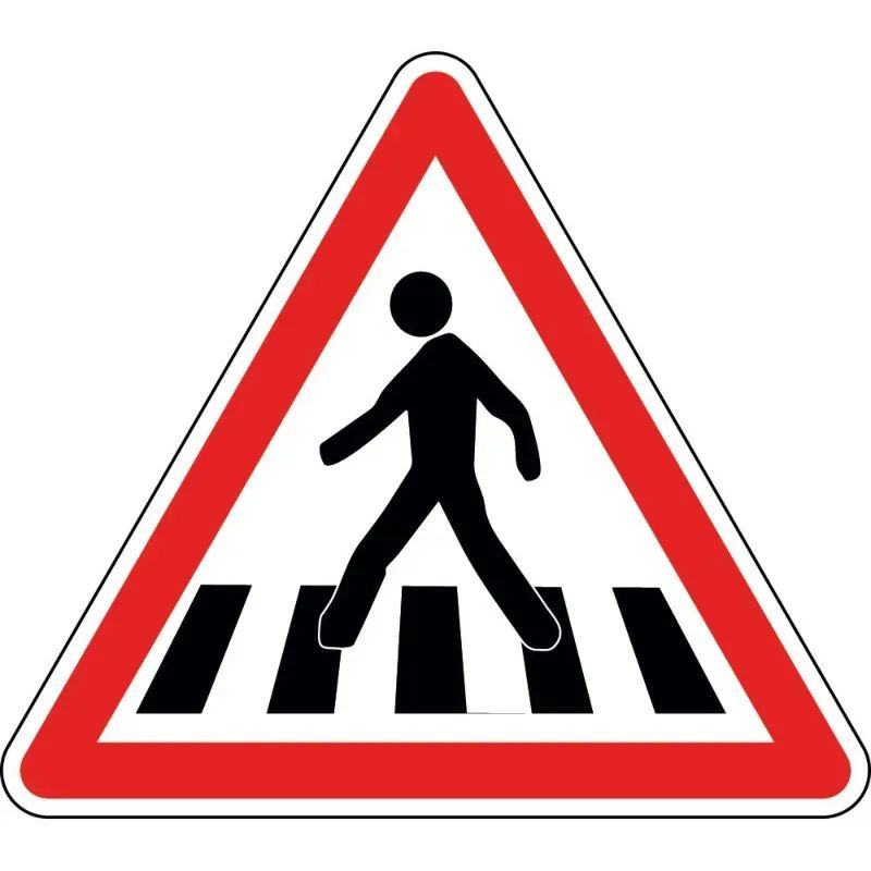 Panneau passage pour piétons - A13a