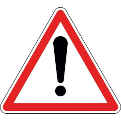 Panneau attention autres dangers - A14