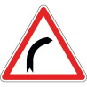 Panneau virage à droite - A1a