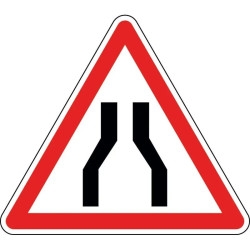 Panneau chaussée rétrécie - A3