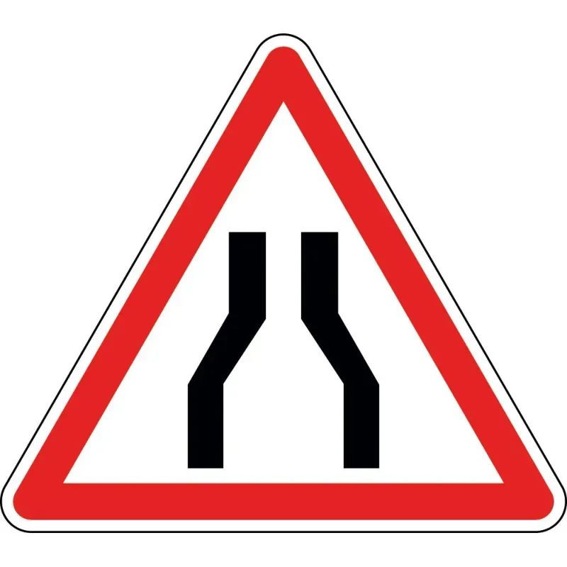 Panneau chaussée rétrécie - A3