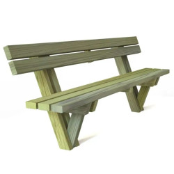 Banc bois Forestier en pin autoclave classe 4 L.200 cm