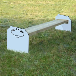 Banc public sans dossier pour enfants Bambino