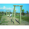 Tyrolienne Manufacturas Deportivas Mouro en bois 20m