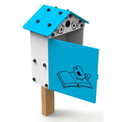 Boîte à livres enfants inclusive PMR - Oiseaux