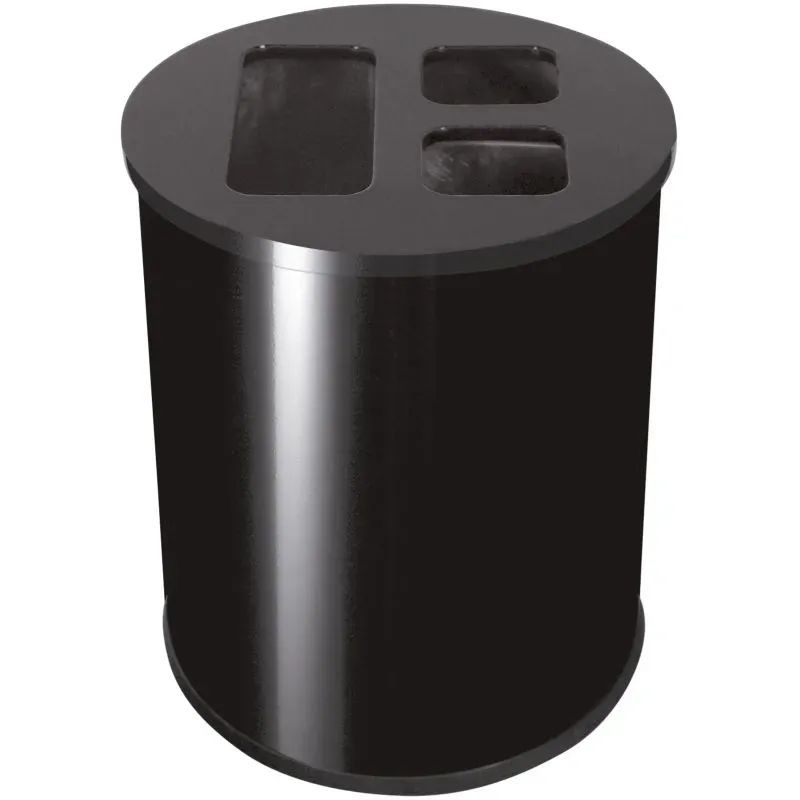 Corbeille tri sélectif 3 compartiments calibrés pour bureau Probbax