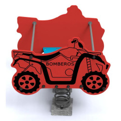 Jeu sur ressort Quad Sapeur Pompier - 4 enfants