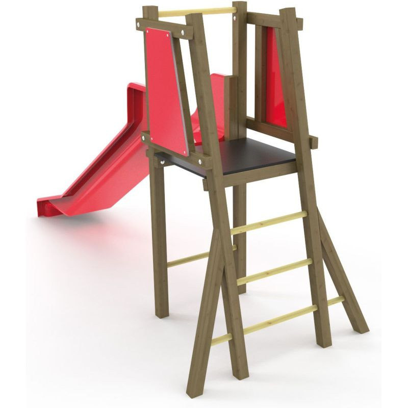 Toboggan hauteur 110 cm pour aire de jeux - Loisirs Aménagements