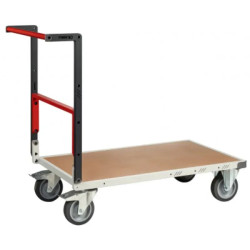 Chariot Fimm à dossier repliable et plateau en bois médium  400 kg