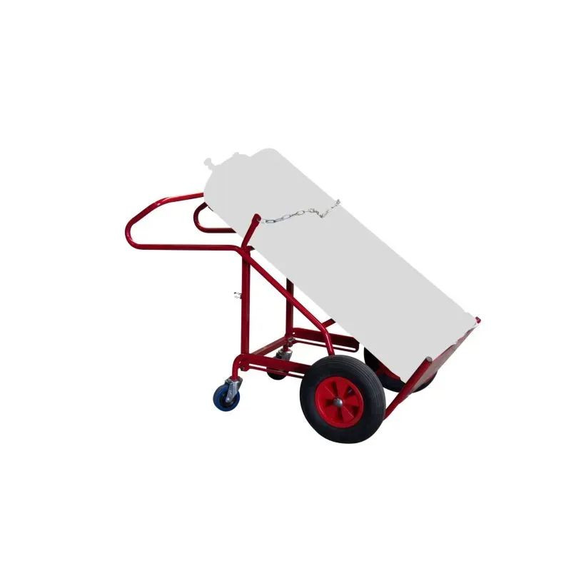 Diable 2 bouteilles avec béquille pour chantier 250kg  - Fimm