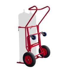 Diable 2 bouteilles avec béquille pour chantier 250kg  - Fimm