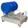 Support de stockage pour 2 fûts avec fourreaux de préhension 220 L