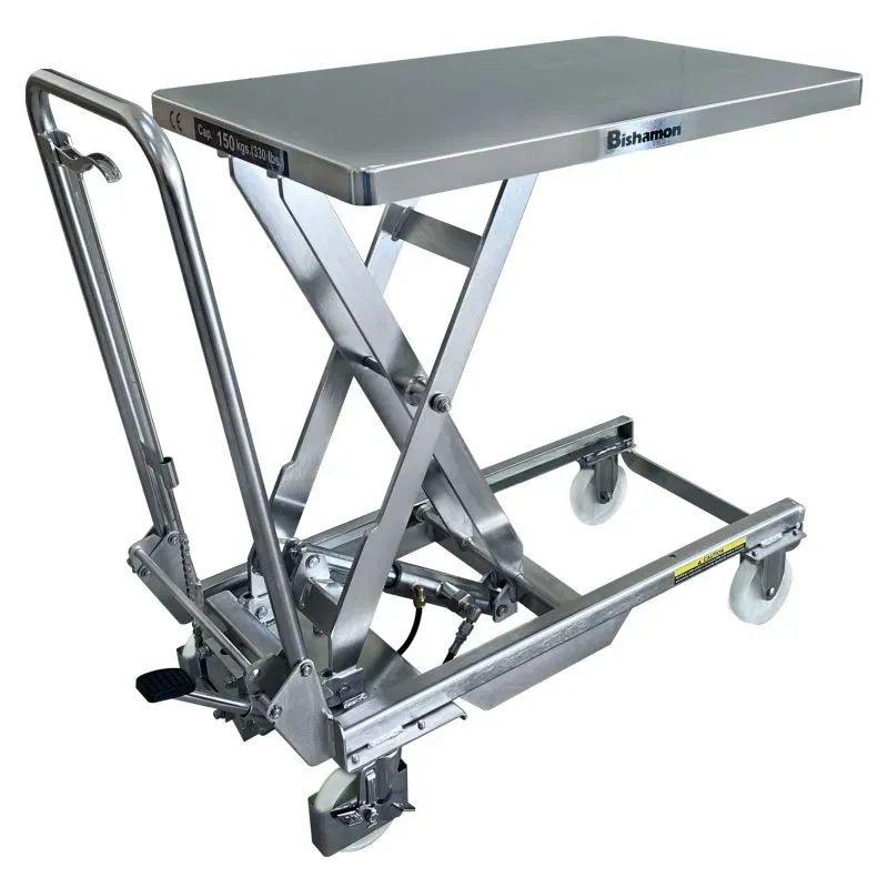 Table élévatrice en inox 150 à 500 kg manuelle - Fimm