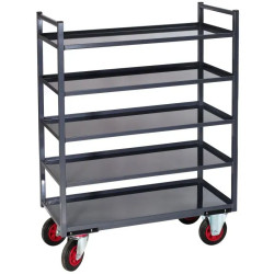 Servante multi-niveaux 4 à 8 plateaux tôle 400 kg - Fimm