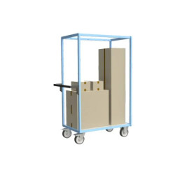 Servante Fimm multi-niveaux plateaux bois avec ou sans étagères 500kg
