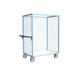 Servante grillagée avec plateau mélaminé 250 kg - Fimm