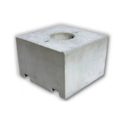 Massif provisoire béton pour poteau réservation 31.5 cm
