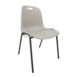 Chaise coque Emma avec accroches - Classement au feu M2 ou M4