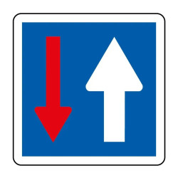 Panneau temporaire priorité de passage CK18