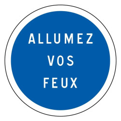 Panneau obligations diverses "texte personnalisable" BK29 temporaire
