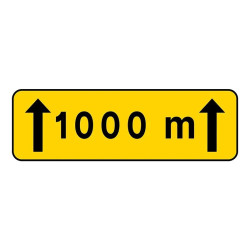 Panonceau temporaire d'étendue personnalisable KM2