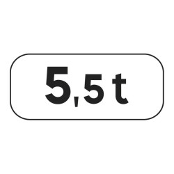 Panonceau tonnage "à préciser" M4f