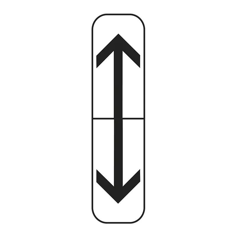 Panonceau flèche haut et bas pour prescription de stationnement M8c