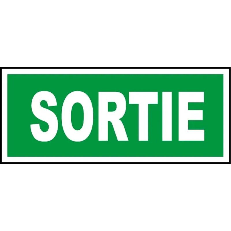 Panneau d'évacuation sortie