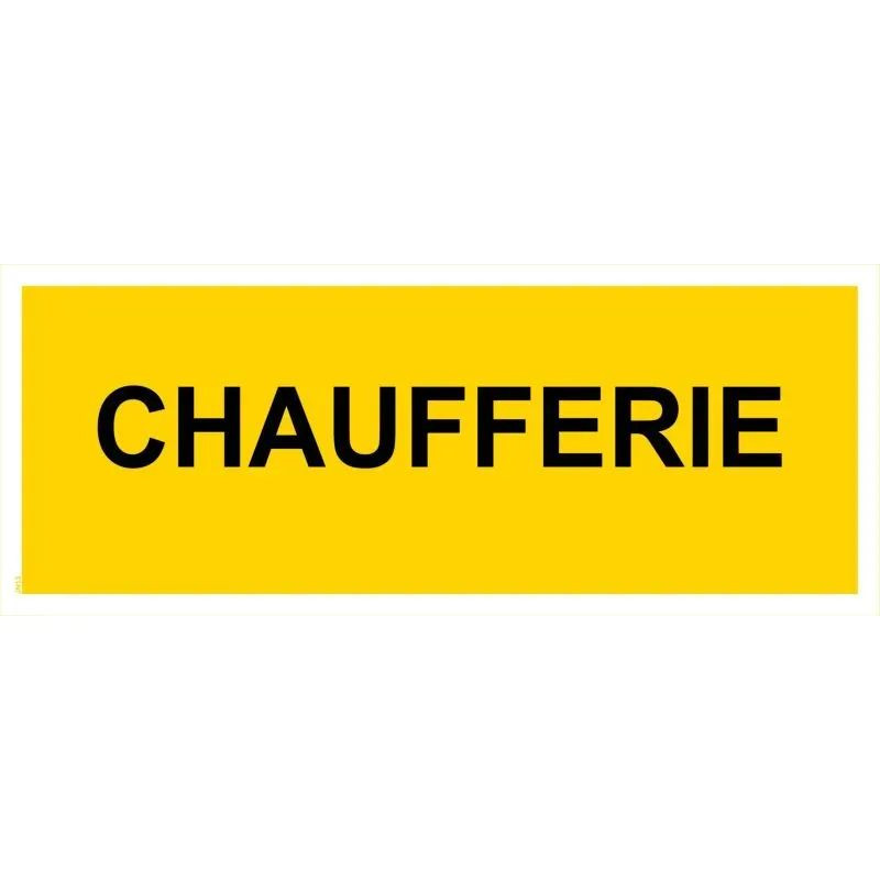 Panneau danger chaufferie