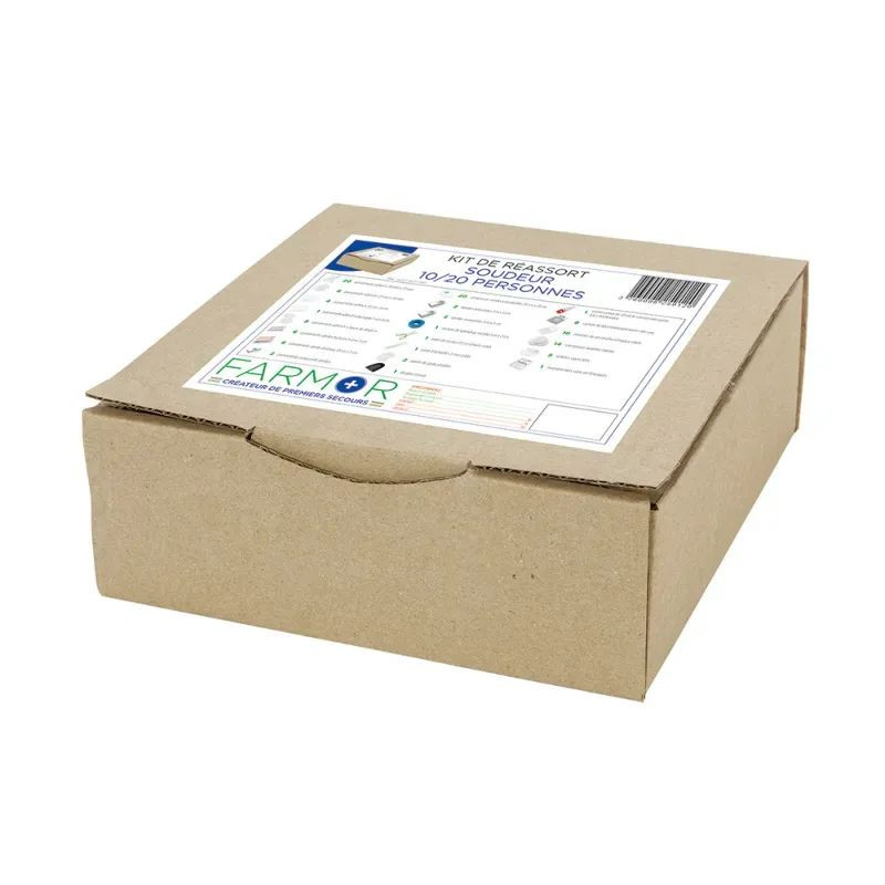Kit pour armoire à pharmacie soudeur 10 à 20 personnes en carton