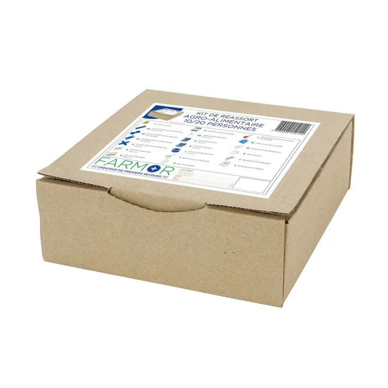 Kit armoire à pharmacie agro alimentaire 10 à 20 personnes en carton