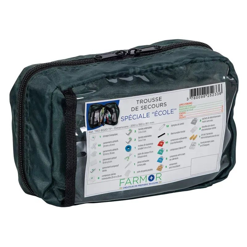 Trousse de secours école &amp; centre aéré