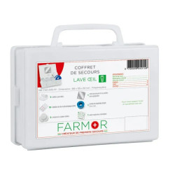 Coffret de secours lave oeil avec ou sans stylo oculaire